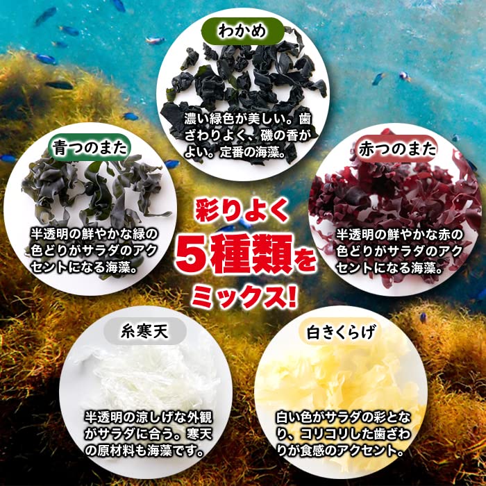 Amazon.co.jp: 天然生活 ふえる海藻 (30包) 海藻サラダ 個包装のまま水